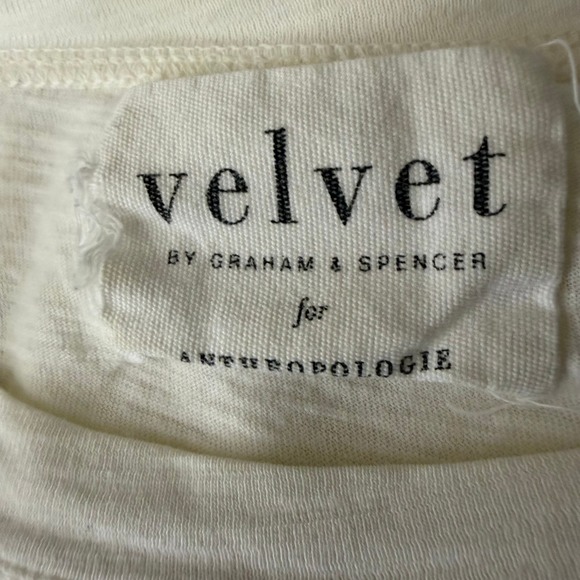 Anthropologie Velvet by Graham Margot Puffy Gauze Sleeve Top S - Picture 6 of 10